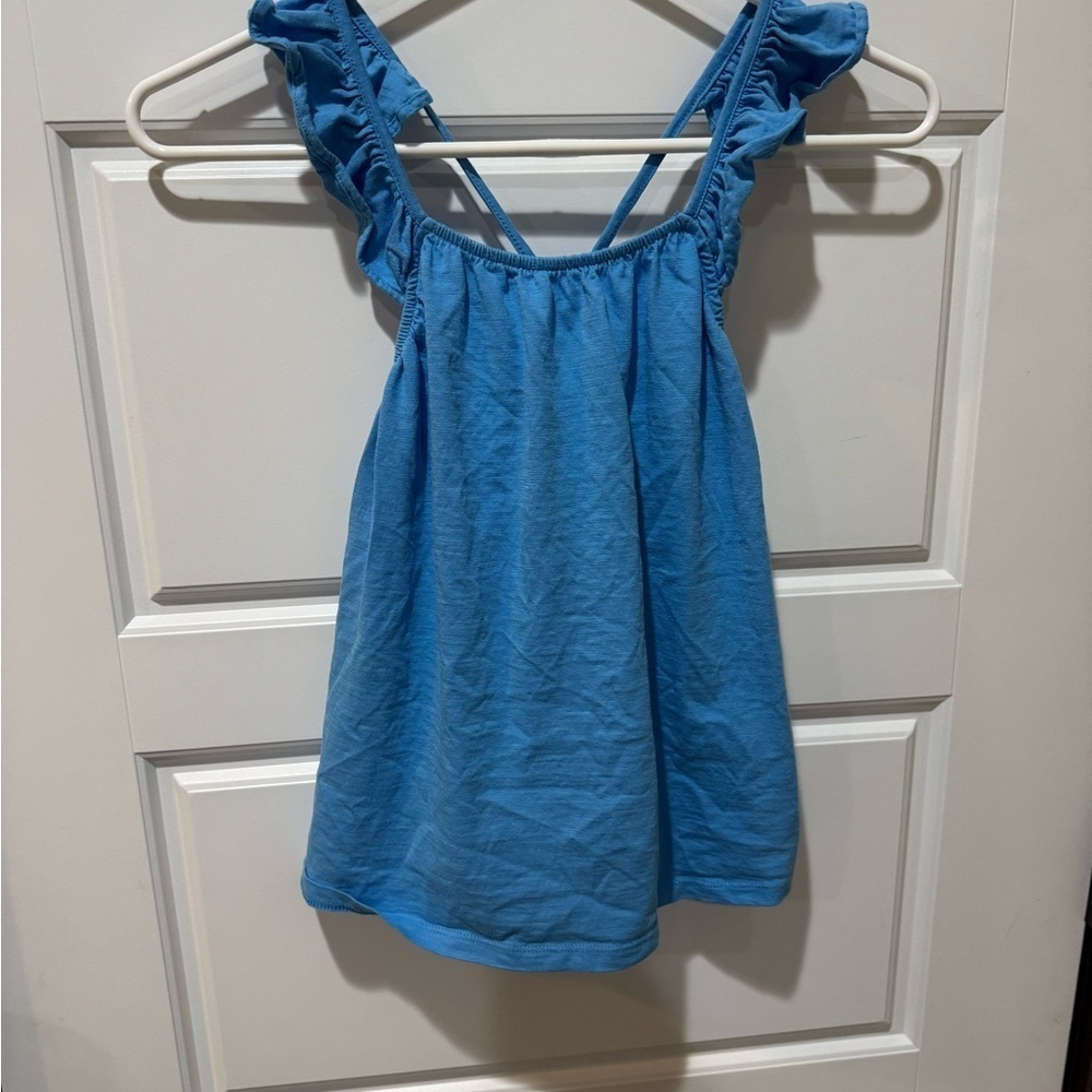 Zara Kids Sky Blue Gathered Top
